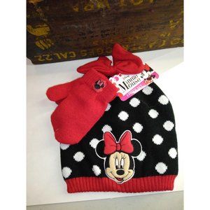 Disney Minnie Mouse 2-piece Set Hat & Gloves
